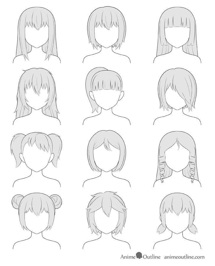 Featured image of post Anime Female Hairstyles Front