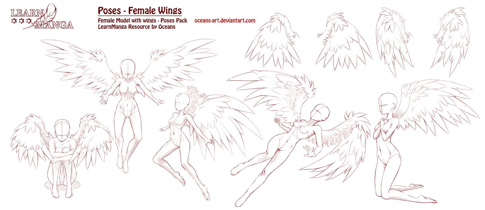 Featured image of post Anime Female Poses With Wings