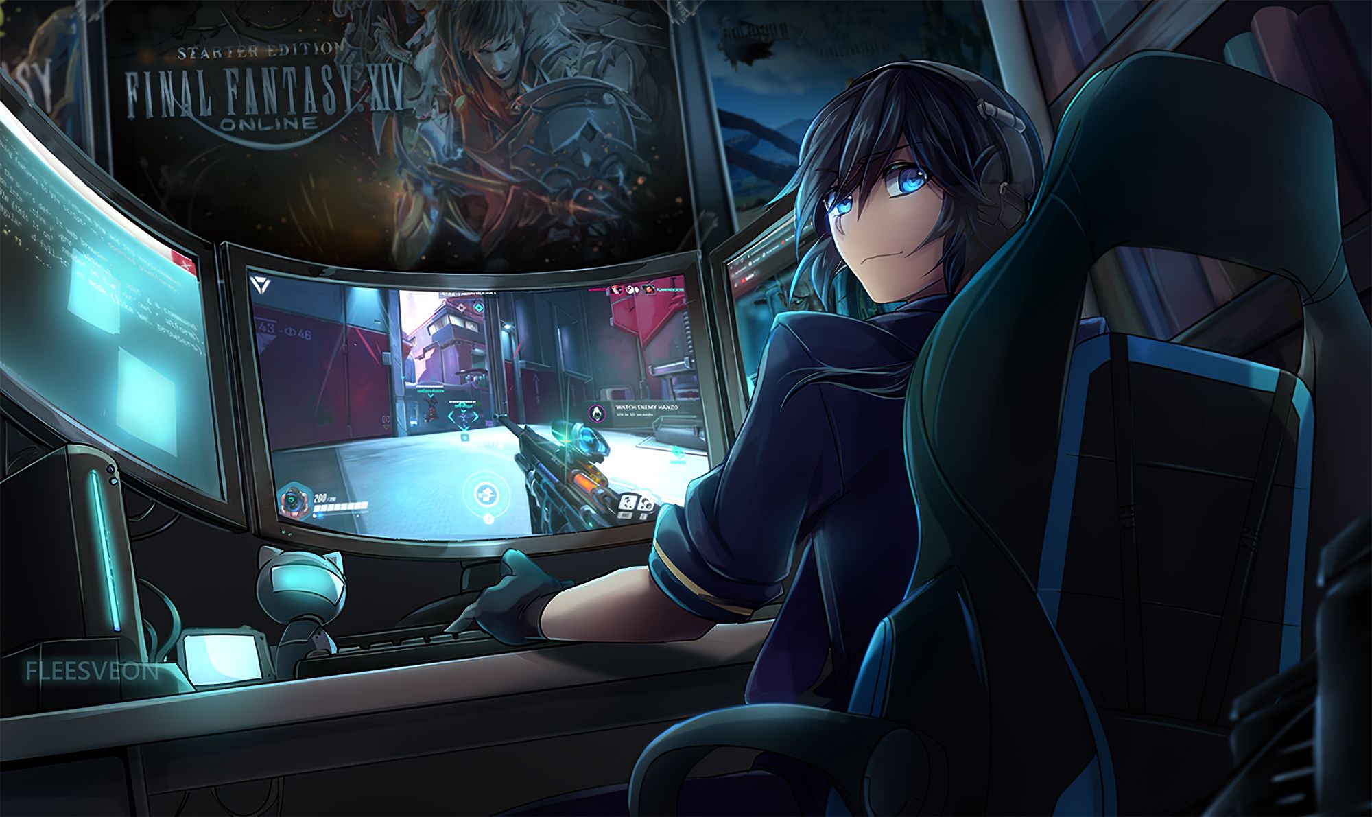 Featured image of post Gaming Setup Anime Gamer Boy Wallpaper Hd